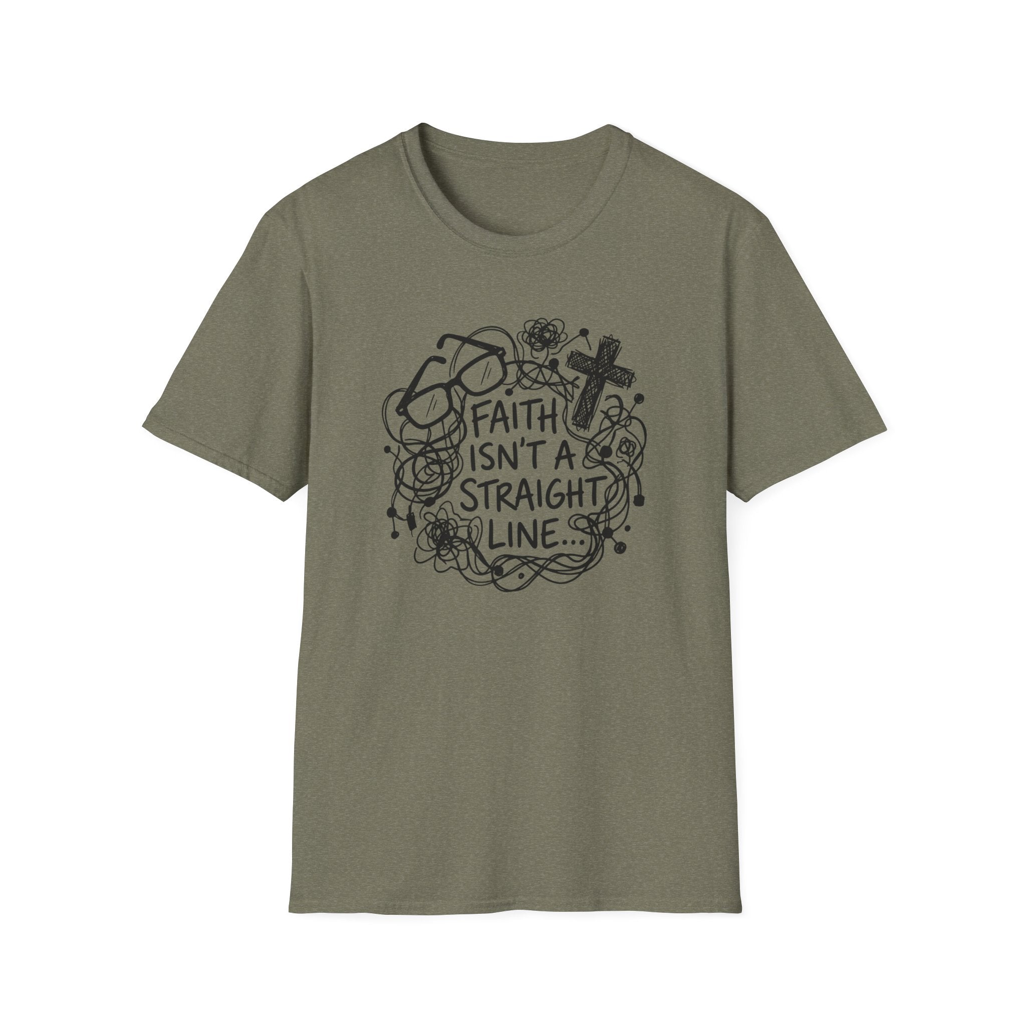 Faith Isn't a Straight Line T-Shirt