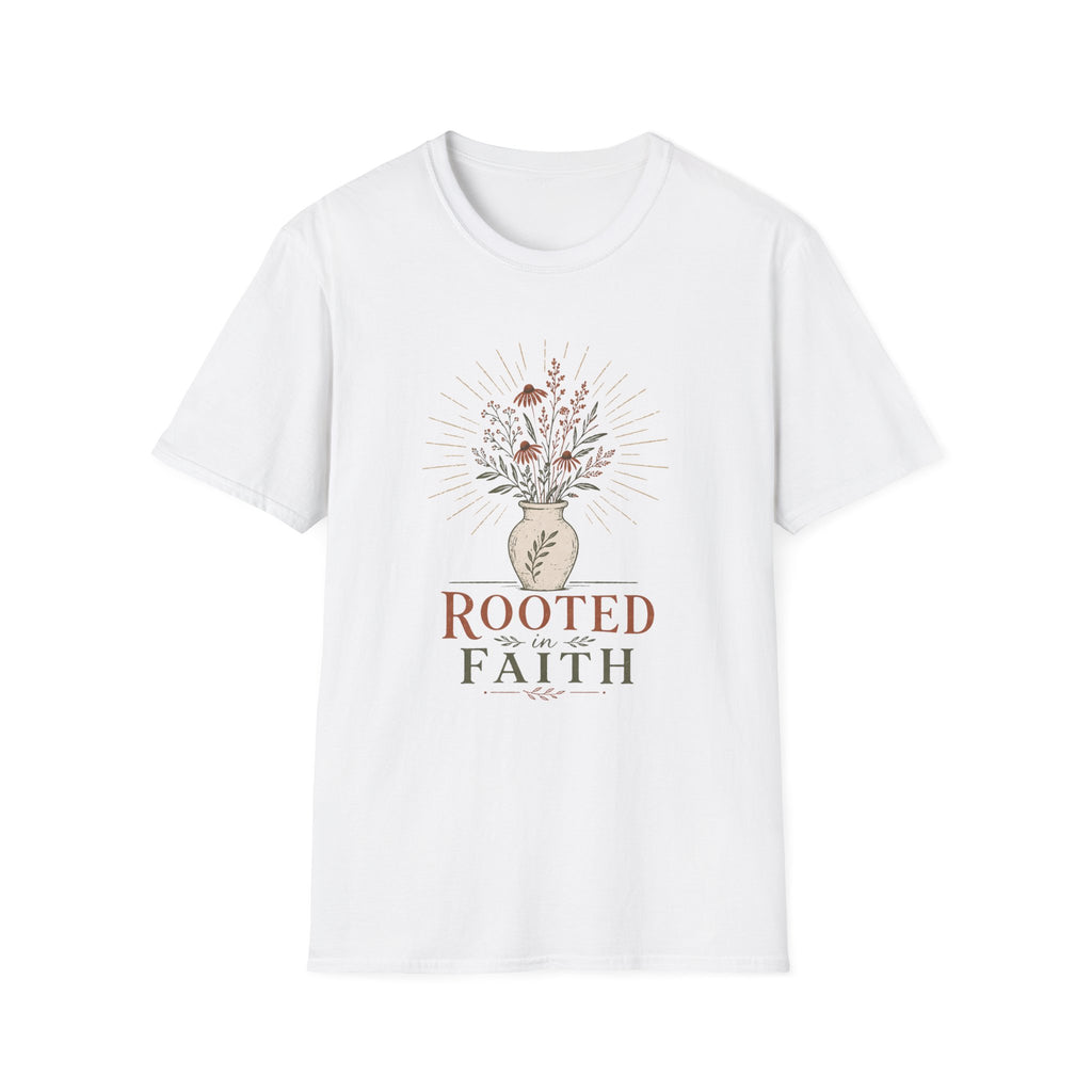 Rooted in Faith Flowers T-Shirt