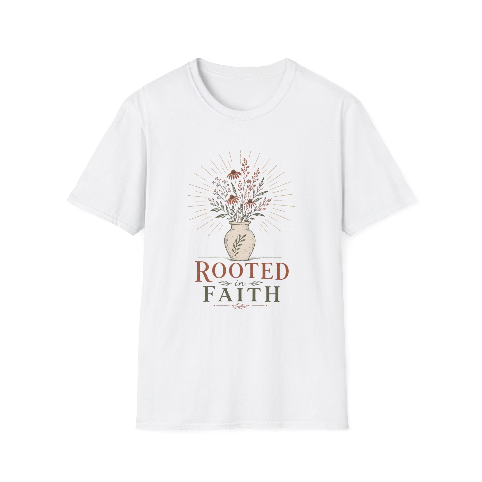 Rooted in Faith Flowers T-Shirt