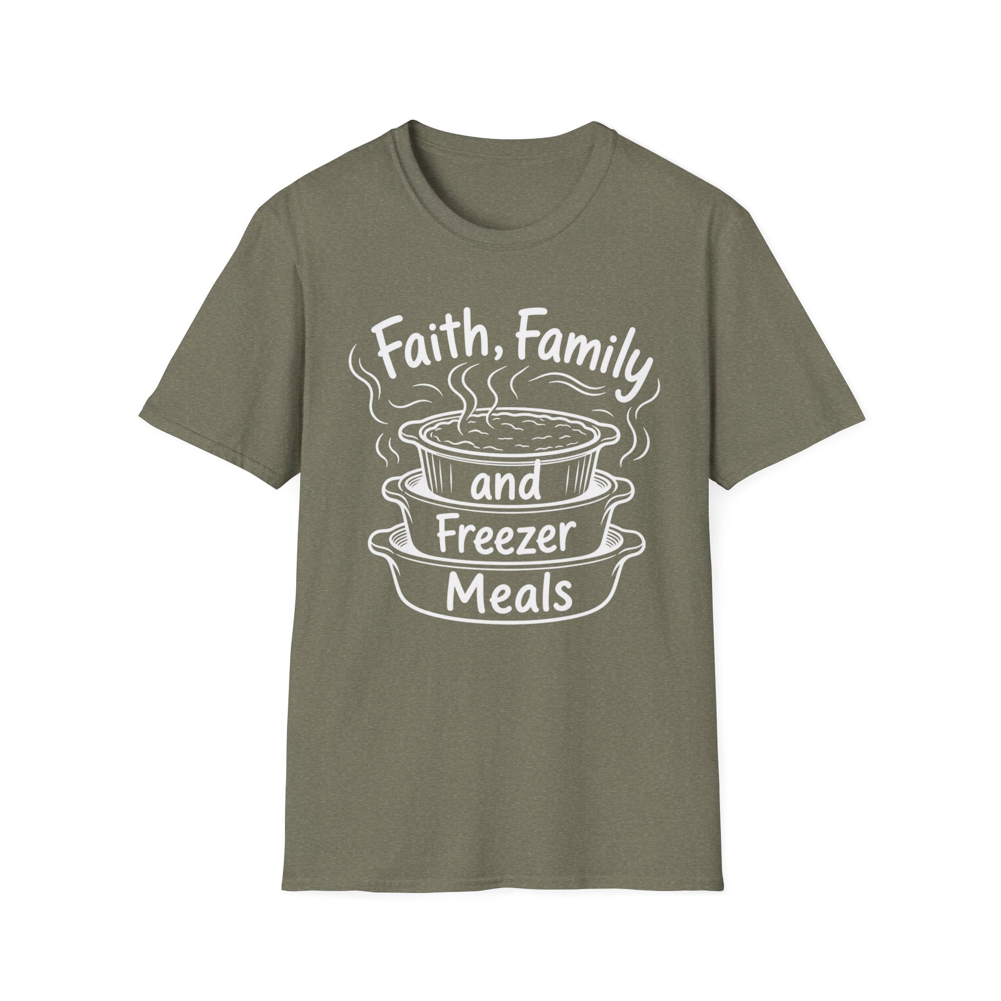Faith, Family, and Freezer Meals T-Shirt
