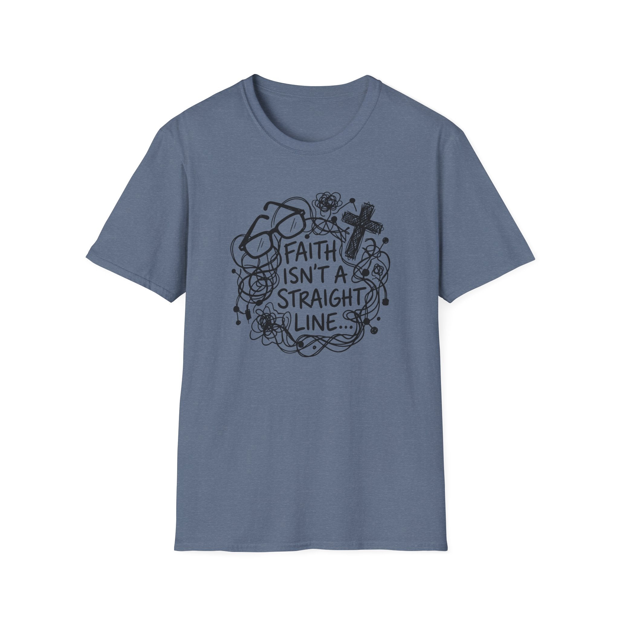 Faith Isn't a Straight Line T-Shirt