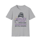 Midlife Coffee Messy Bun T-Shirt