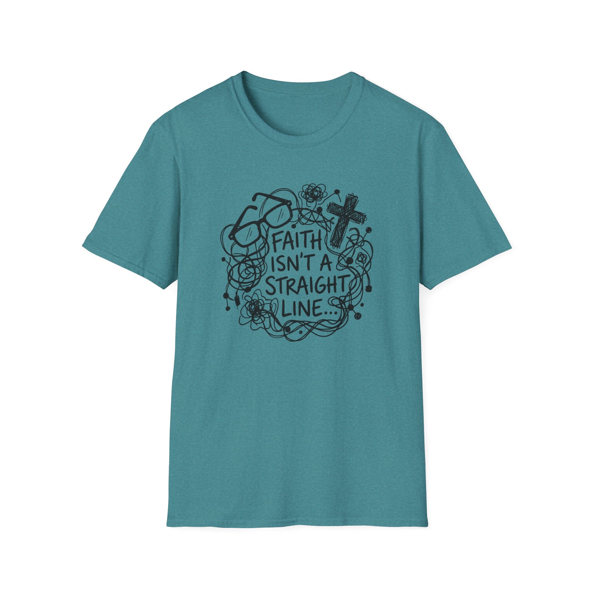 Faith Isn't a Straight Line T-Shirt
