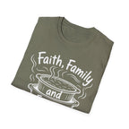 Faith, Family, and Freezer Meals T-Shirt