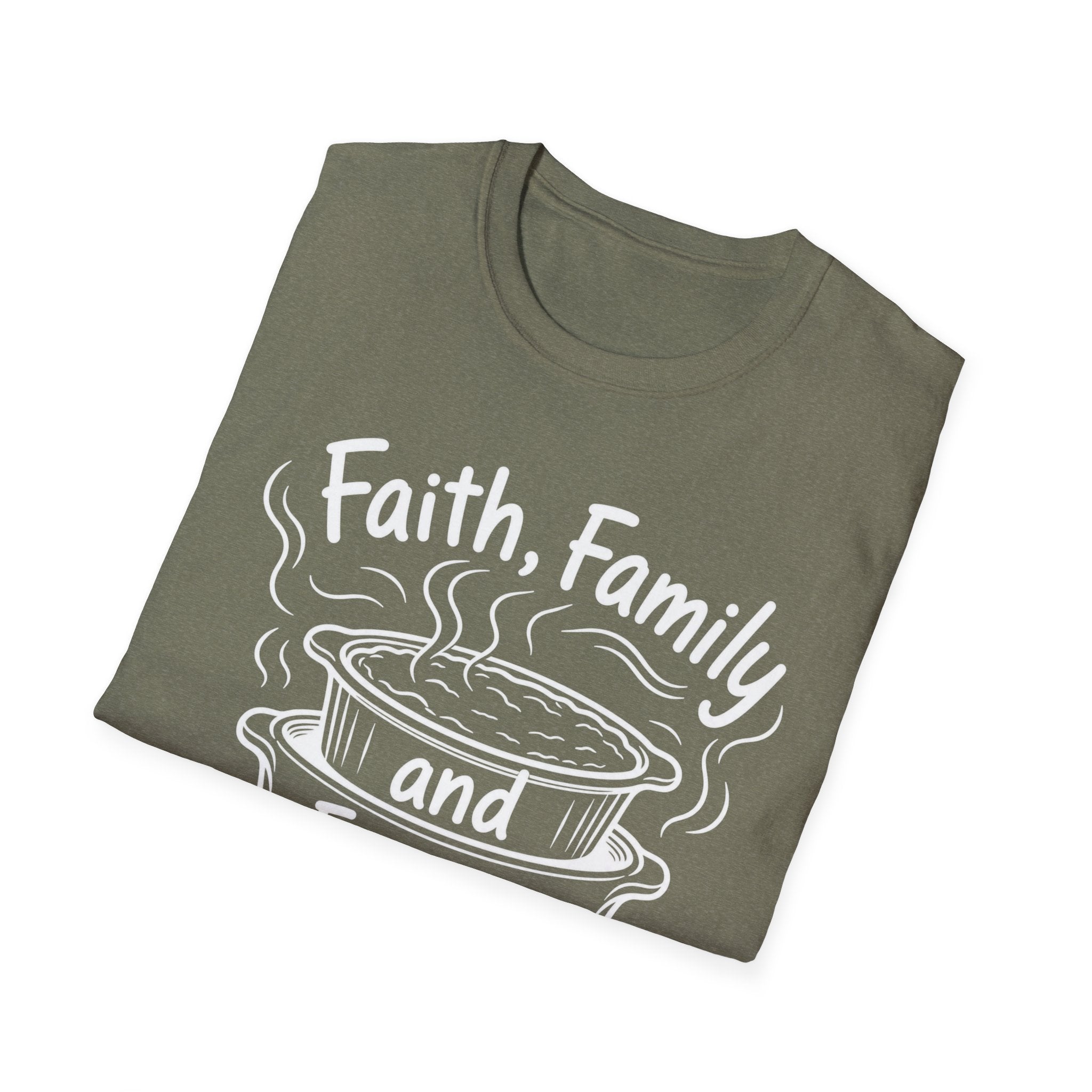 Faith, Family, and Freezer Meals T-Shirt