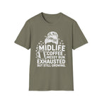Midlife Coffee Messy Bun T-Shirt