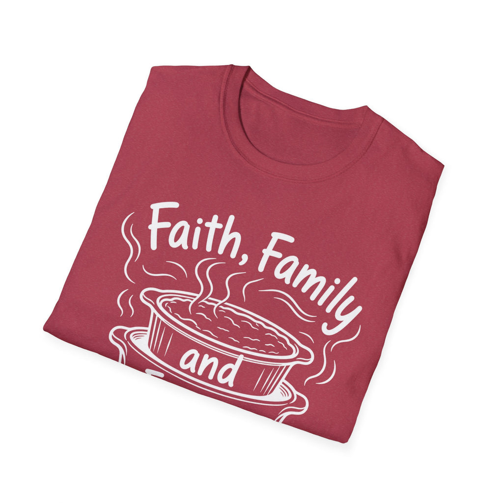Faith, Family, and Freezer Meals T-Shirt