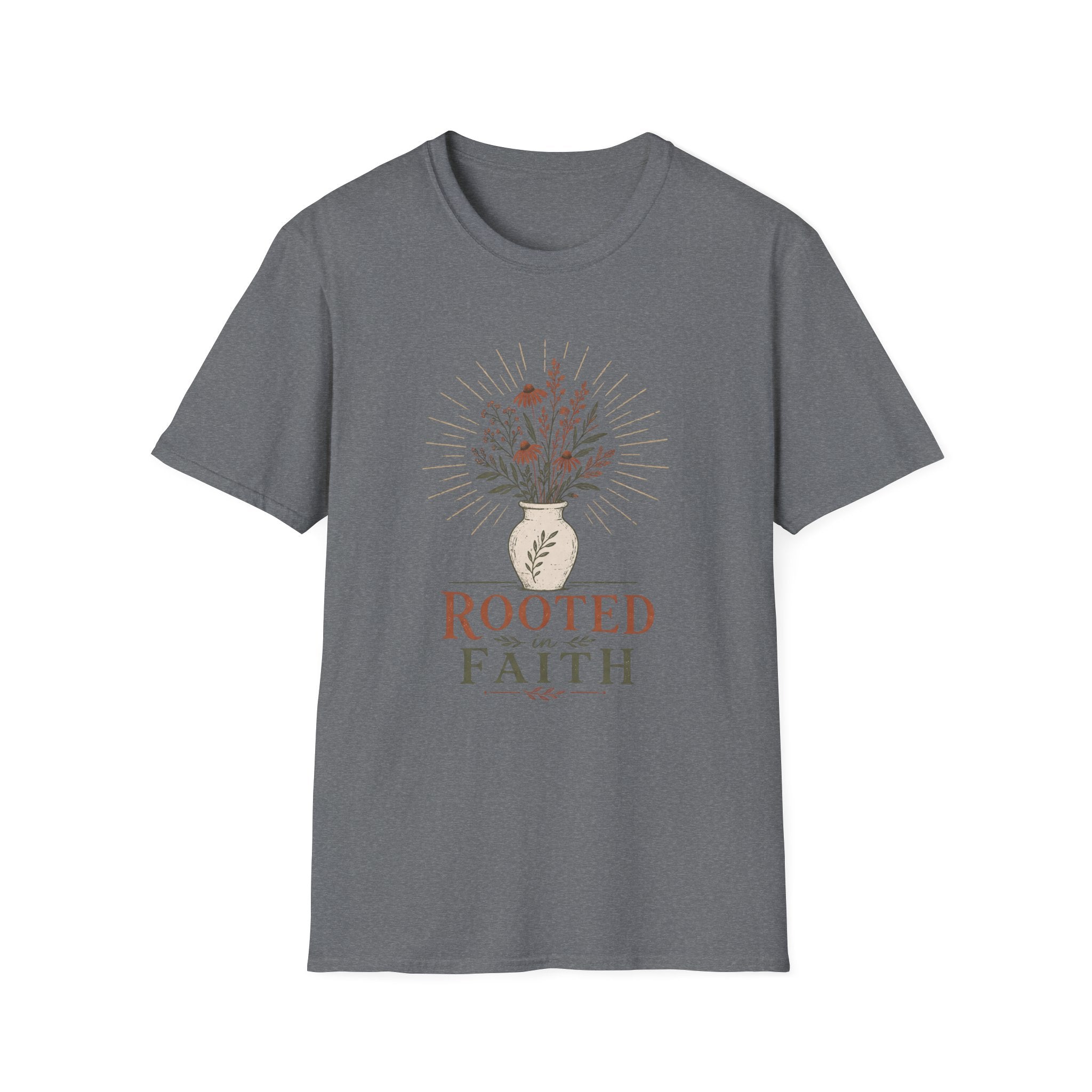 Rooted in Faith Flowers T-Shirt