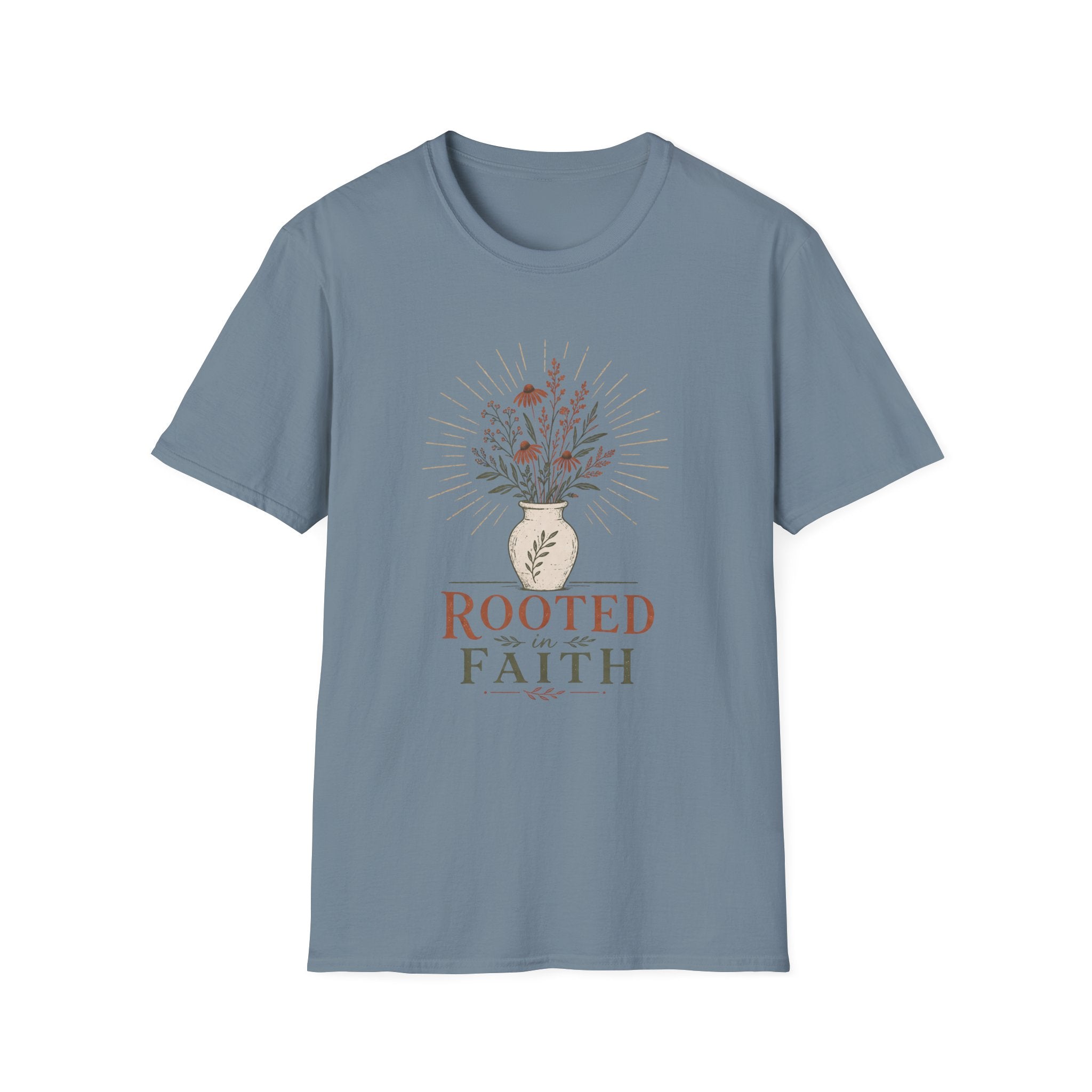 Rooted in Faith Flowers T-Shirt