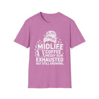 Midlife Coffee Messy Bun T-Shirt