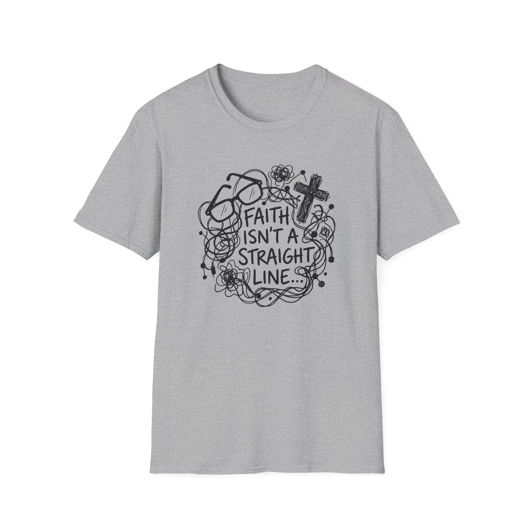 Faith Isn't a Straight Line T-Shirt