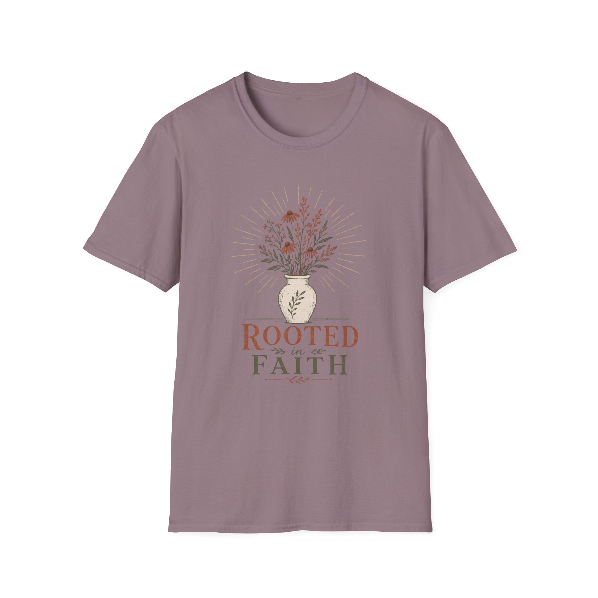 Rooted in Faith Flowers T-Shirt