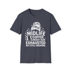 Midlife Coffee Messy Bun T-Shirt