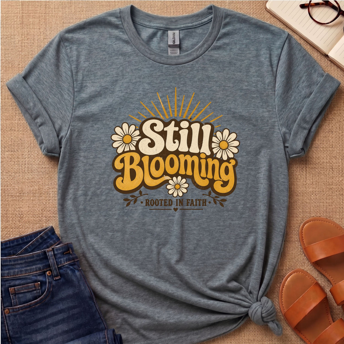 Still Blooming Retro T-Shirt