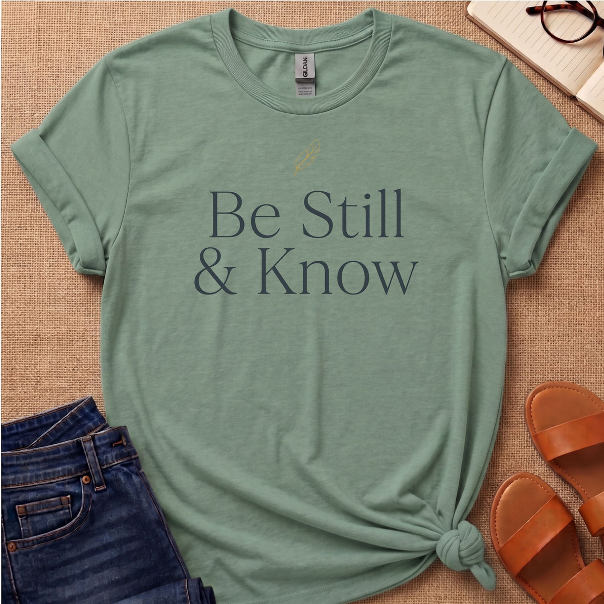 Be Still & Know Feather T-Shirt