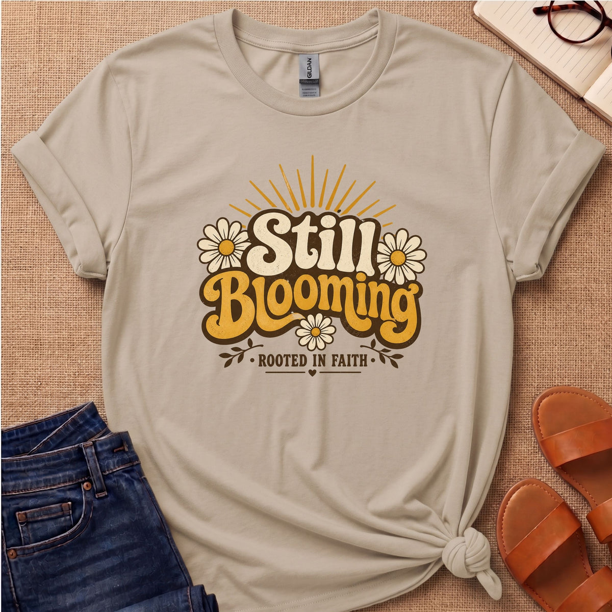 Still Blooming Retro T-Shirt