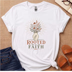 Rooted in Faith Flowers T-Shirt