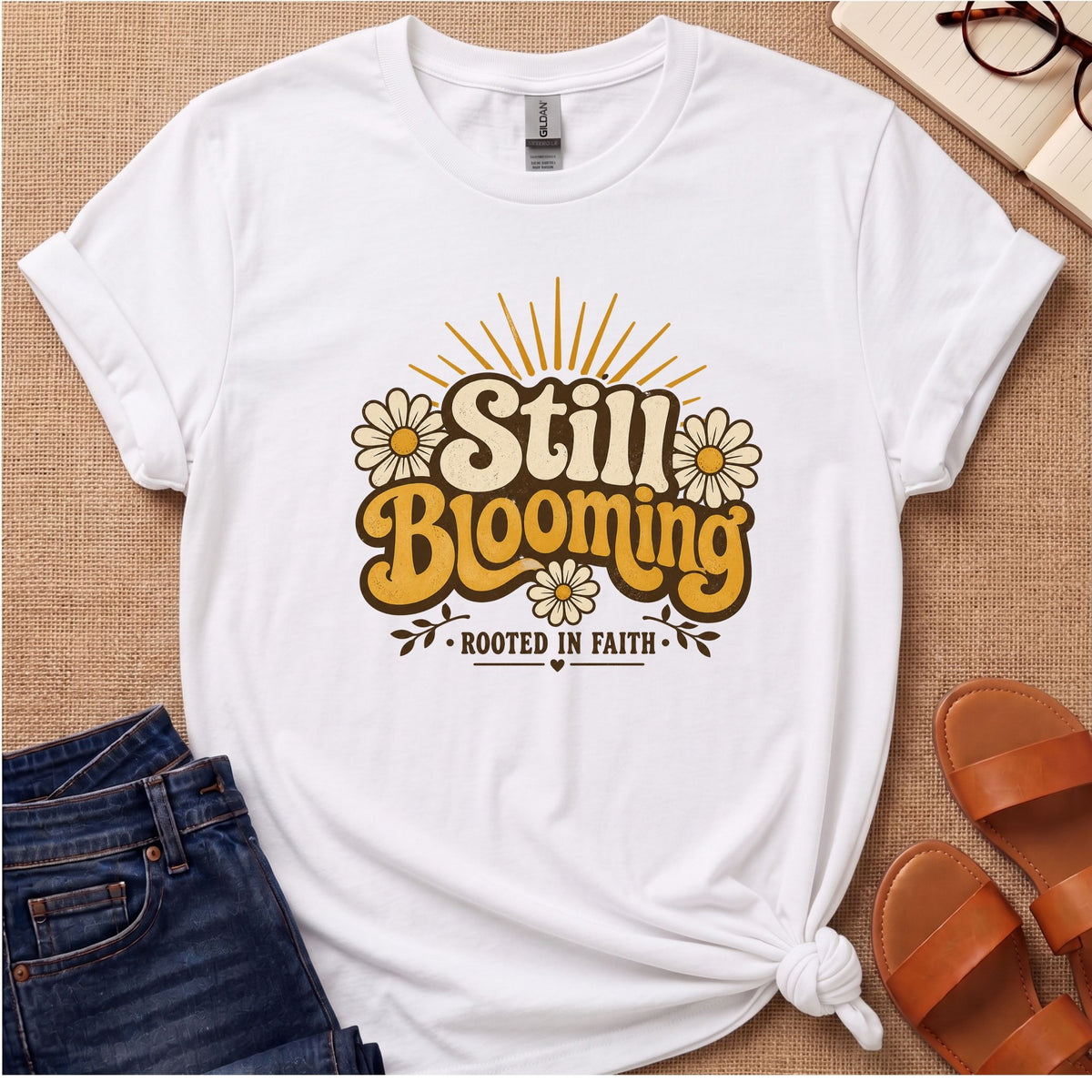 Still Blooming Retro T-Shirt