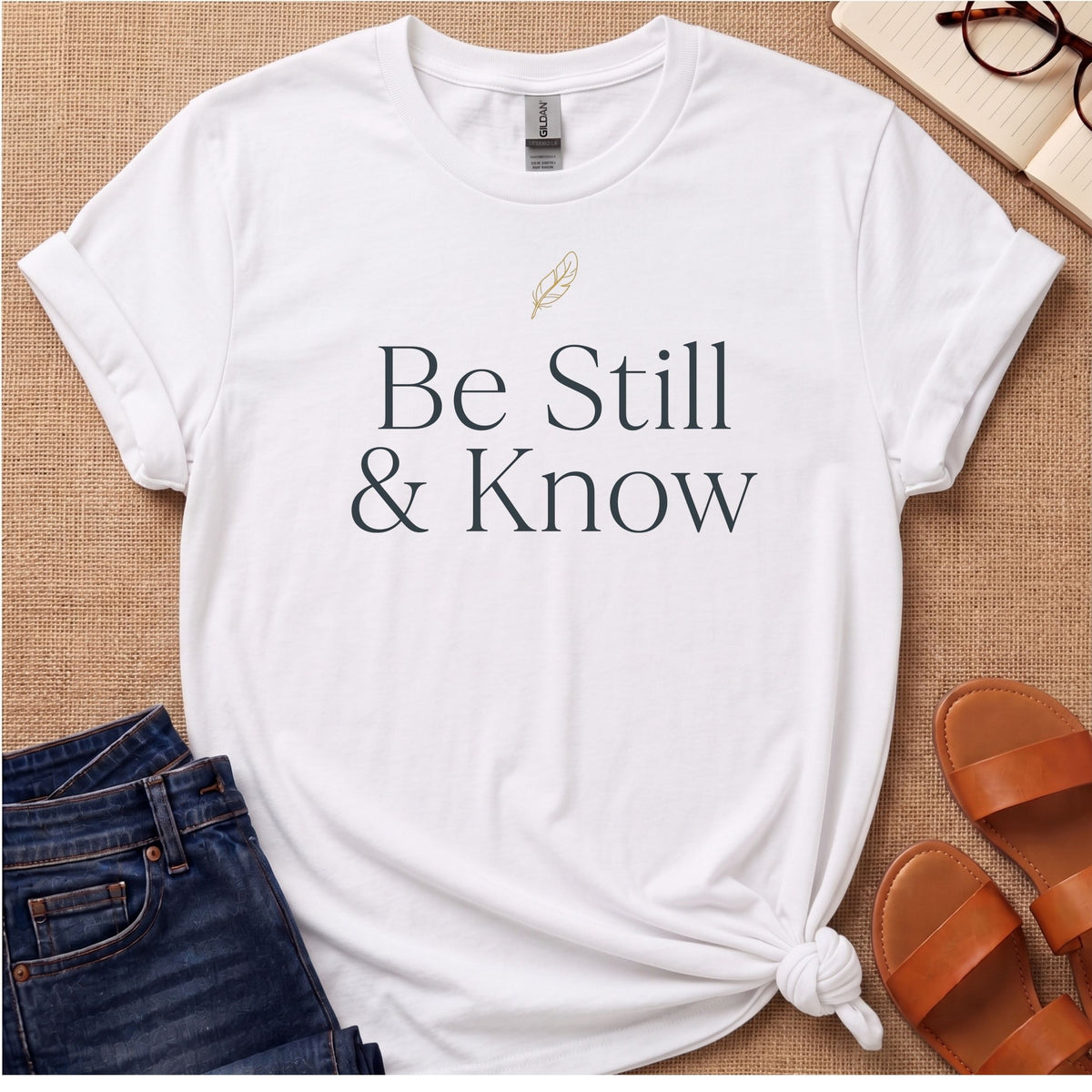 Be Still & Know Feather T-Shirt